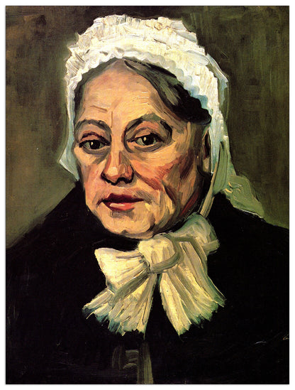 Head of an Old Woman with White Cap The Midwife cm 90x120