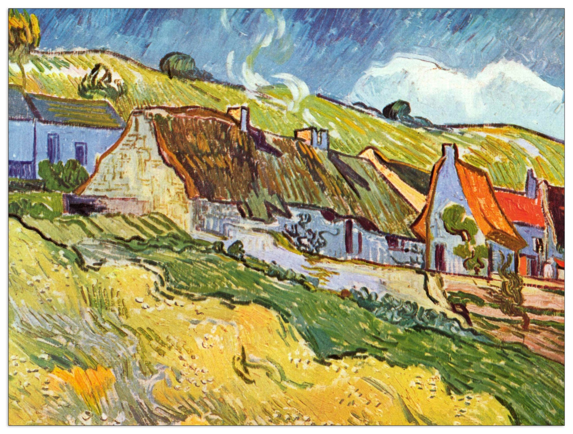 Huts in Auvers cm 80x60