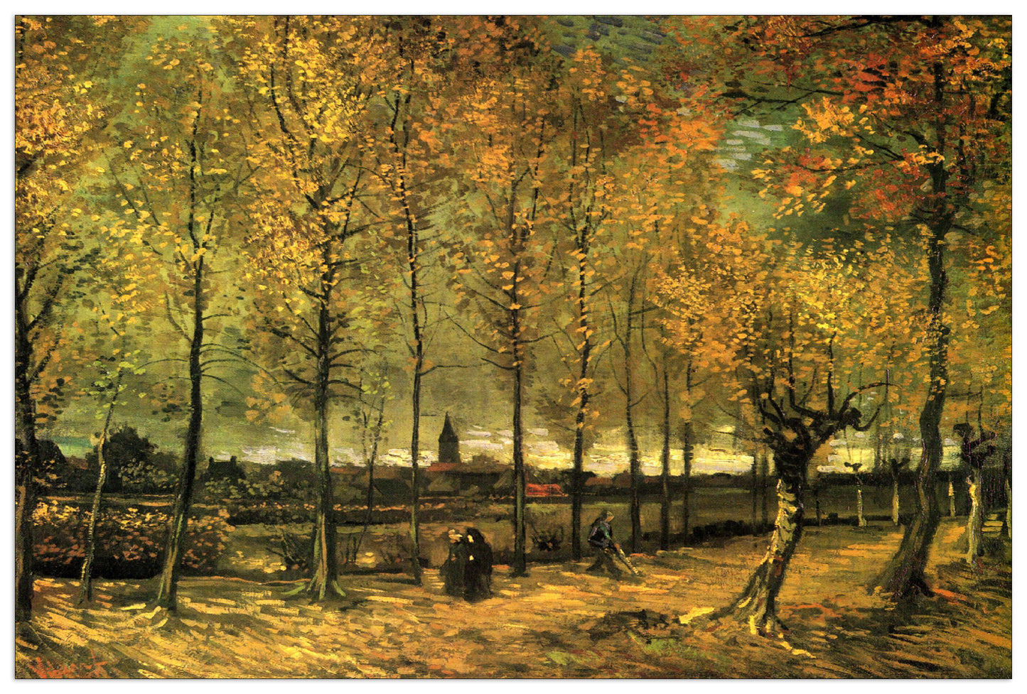 Lane with Poplars cm 135x90