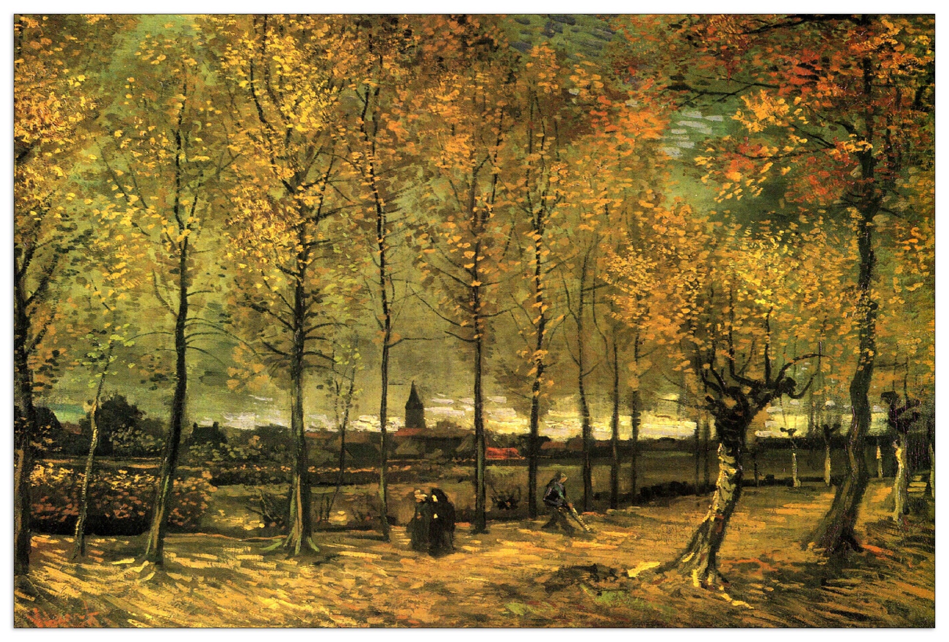 Lane with Poplars cm 135x90