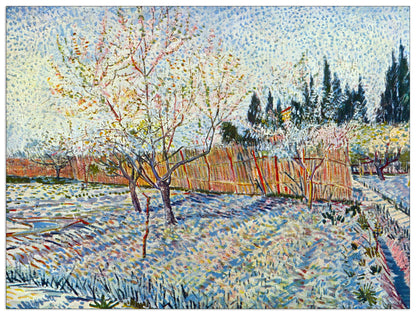 Orchard with cypress cm 80x60