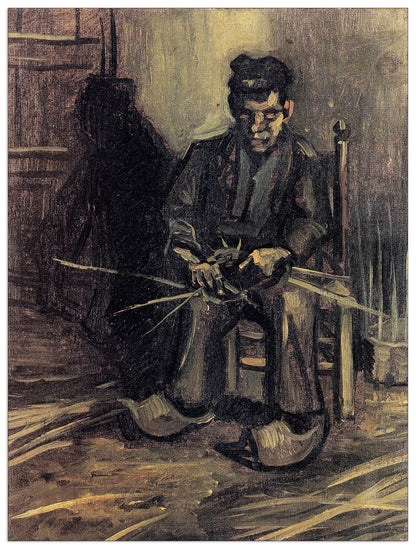 Peasant Making a Basket cm 90x120