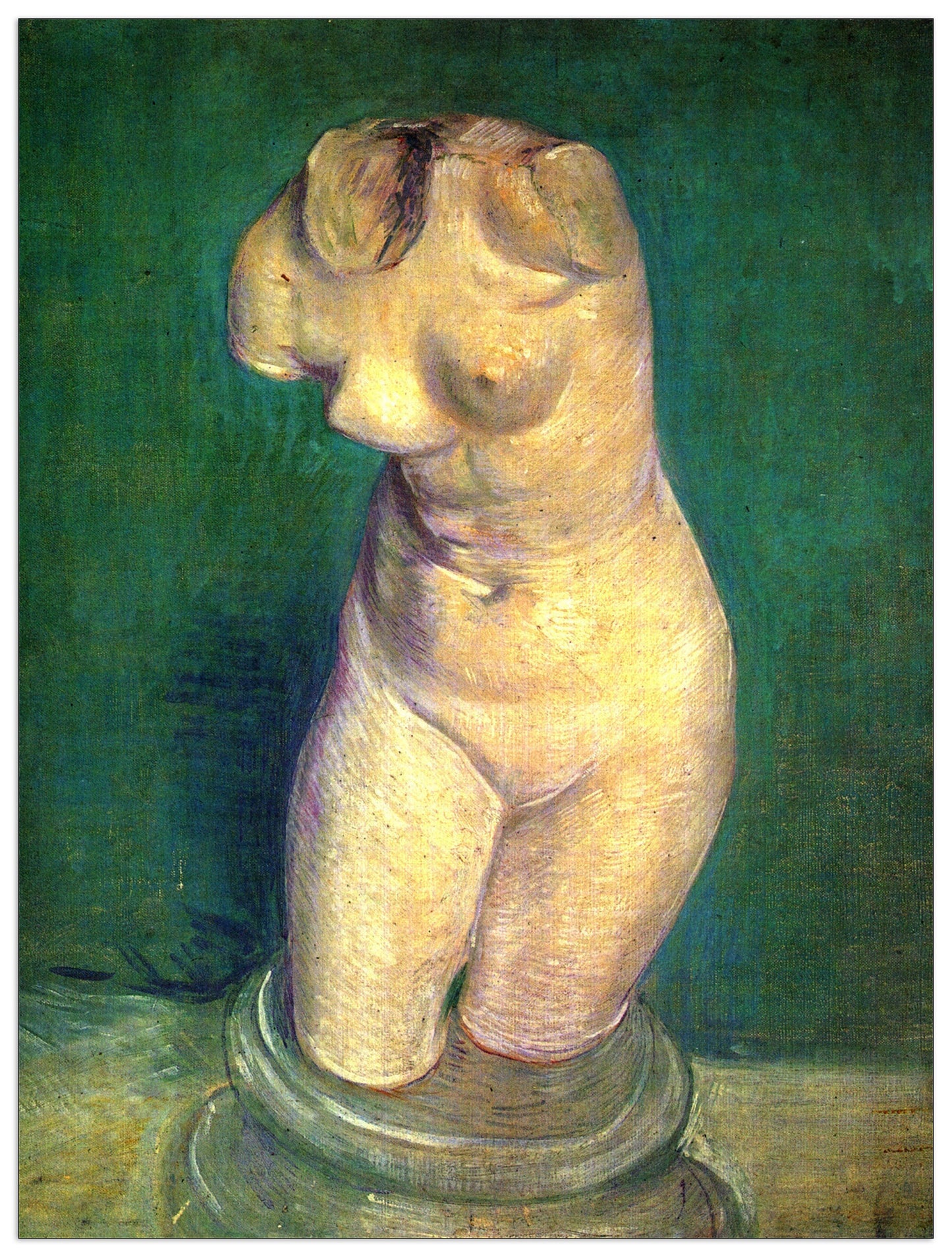 Plaster Statuette of a Female Torso cm 90x120