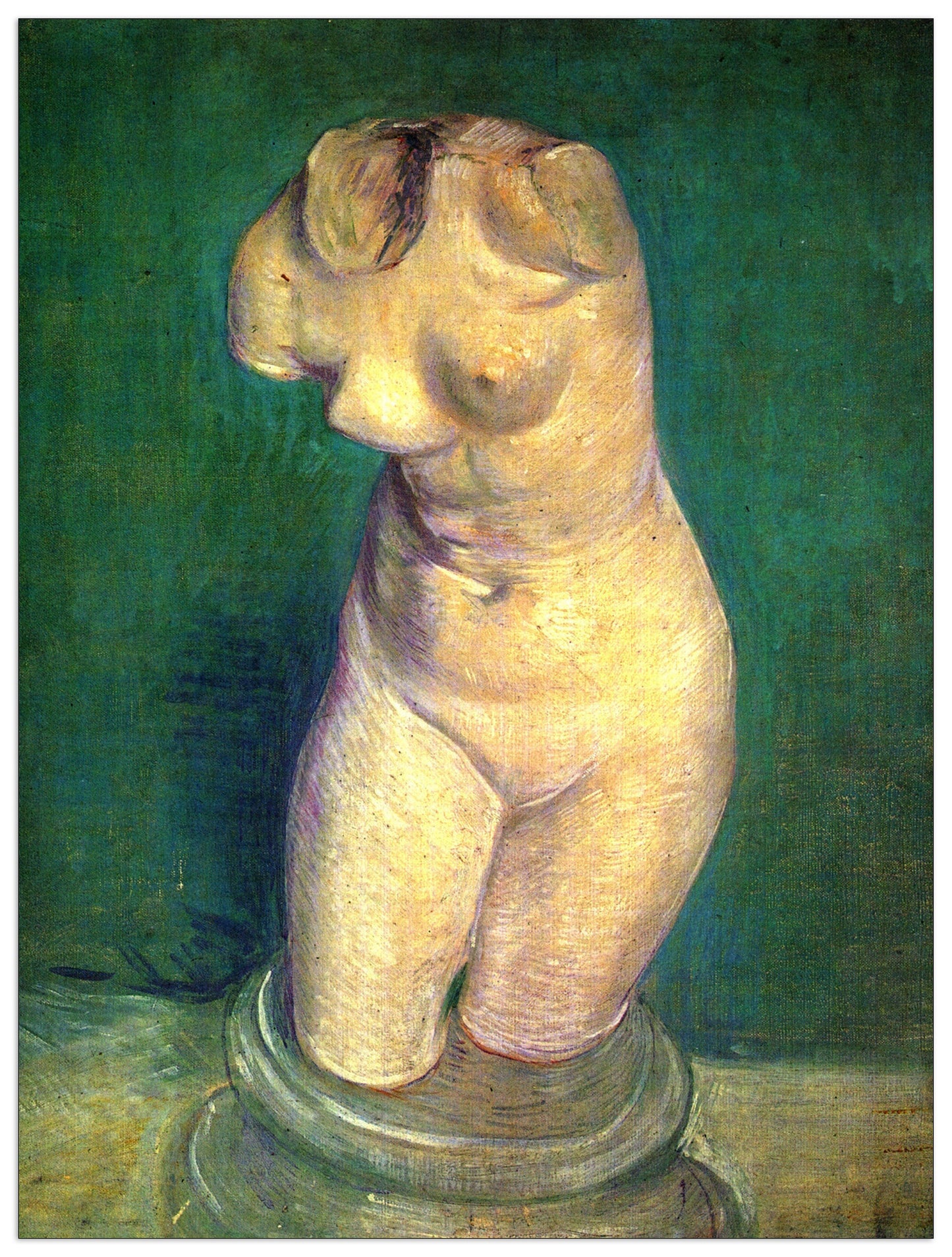 Plaster Statuette of a Female Torso cm 60x80