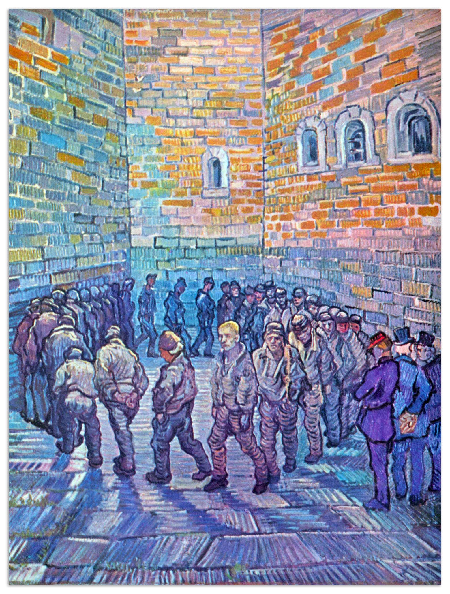 Prisoners walking the Round cm 90x120