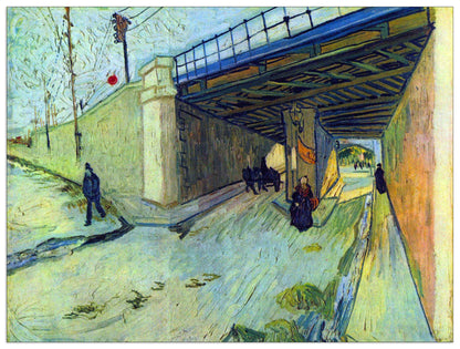 Railway bridge on the road to Tarascon cm 80x60