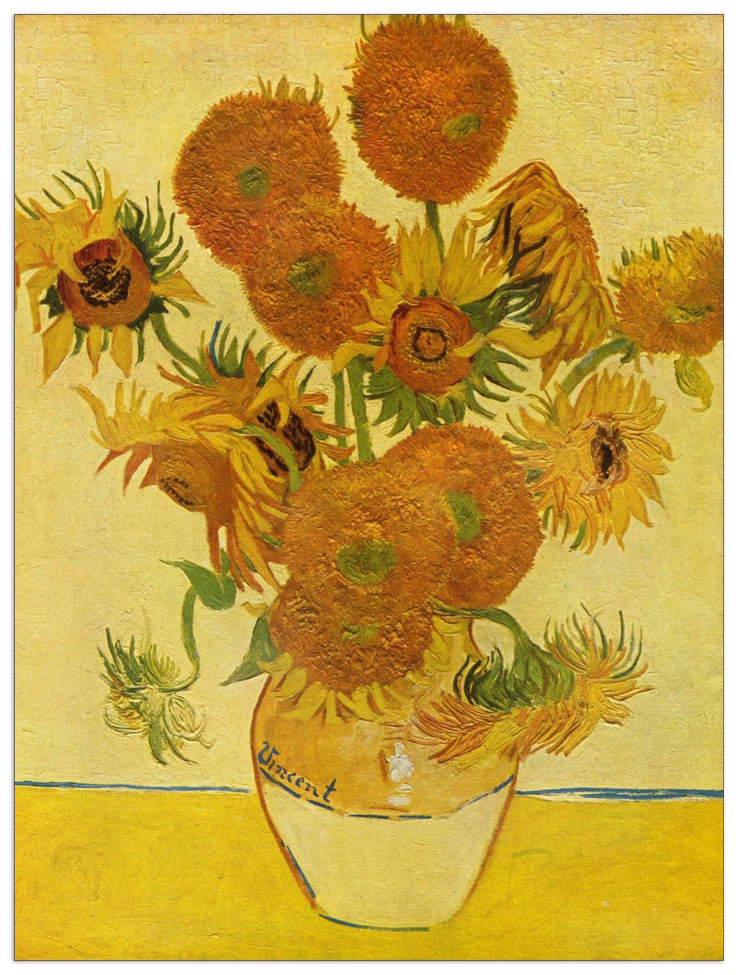 Still life with sunflowers cm 60x80