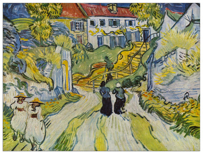Street and road in Auvers cm 80x60