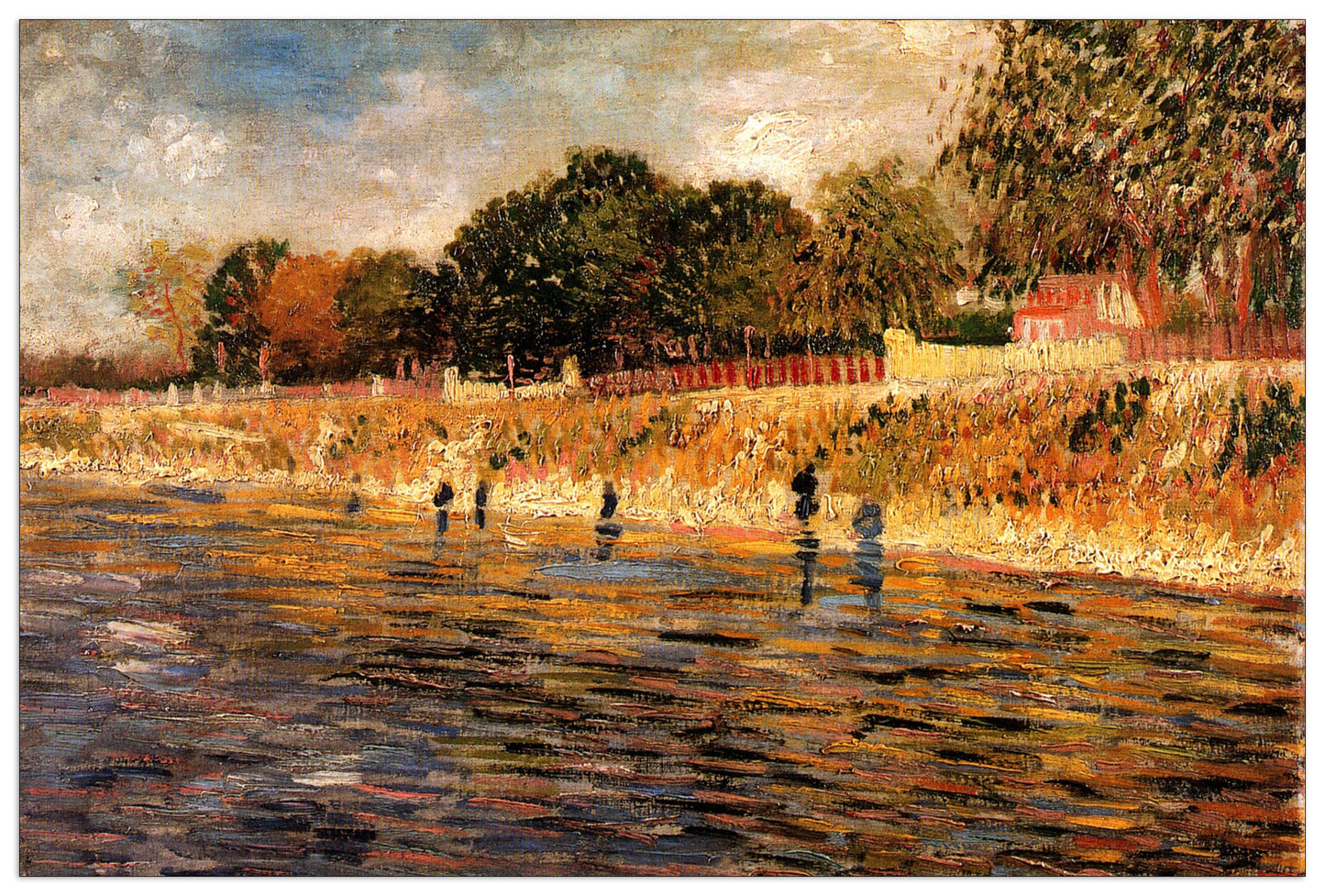 The Banks of the Seine cm 135x90