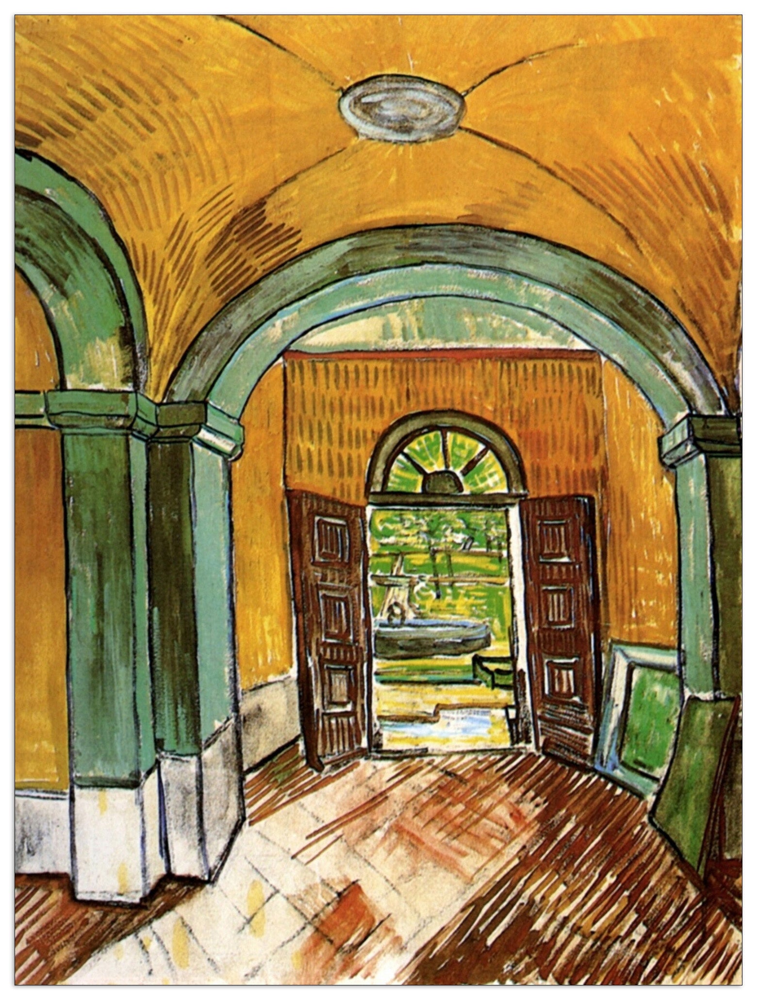 The Entrance Hall of Saint-Paul Hospital cm 60x80