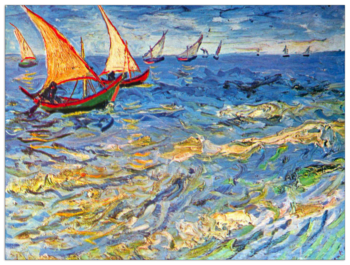 The sea at Saintes-Maries cm 120x90