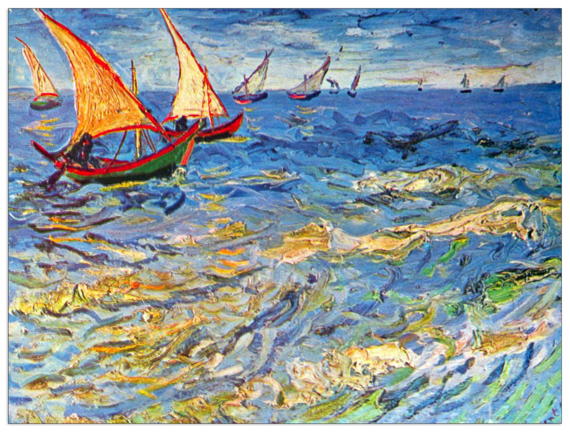 The sea at Saintes-Maries cm 80x60