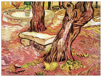 The Stone Bench in the Garden of Saint-Paul Hospital cm 120x90
