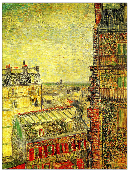 View of Paris from Vincent s Room in the Rue Lepic cm 60x80