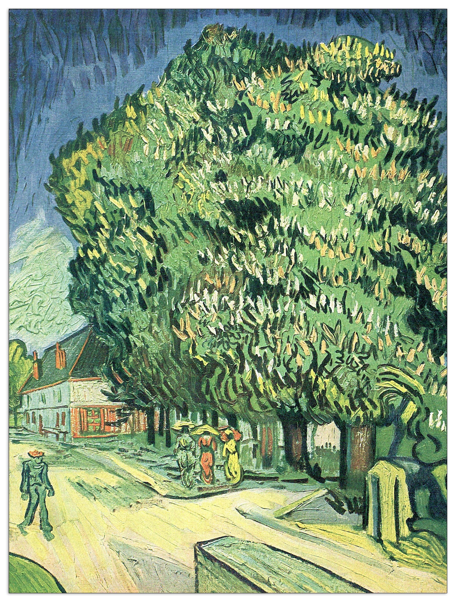 Blossoming chestnut tree cm 80x60