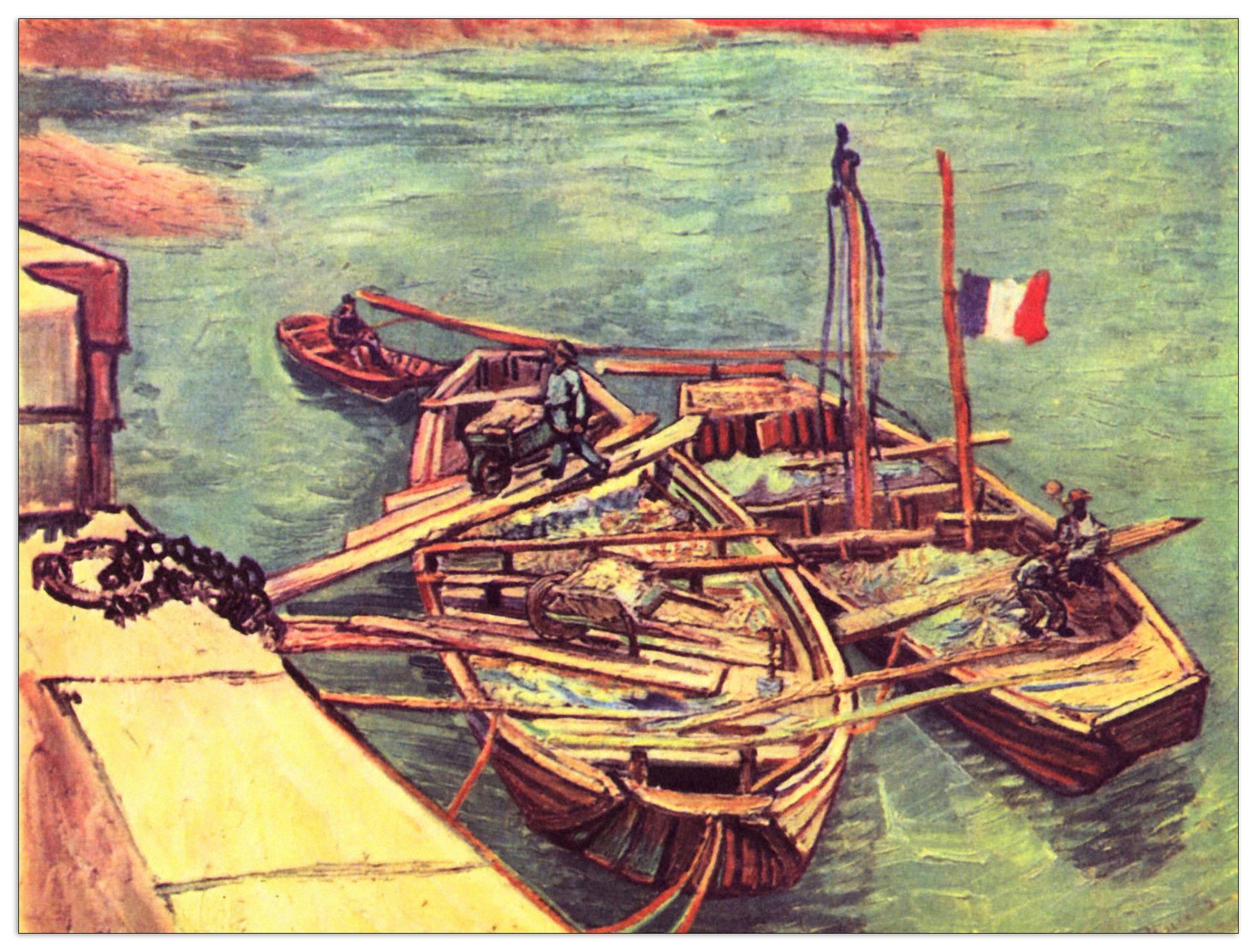 Boats with sand cm 120x90
