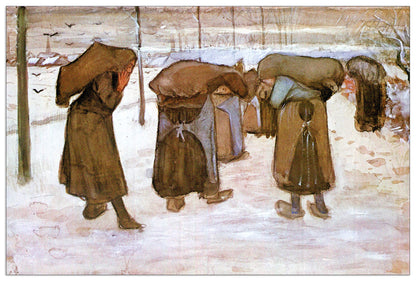 Coal bearing women cm 90x60