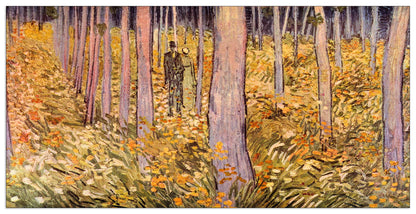 Couple walk in the woods cm 140x70