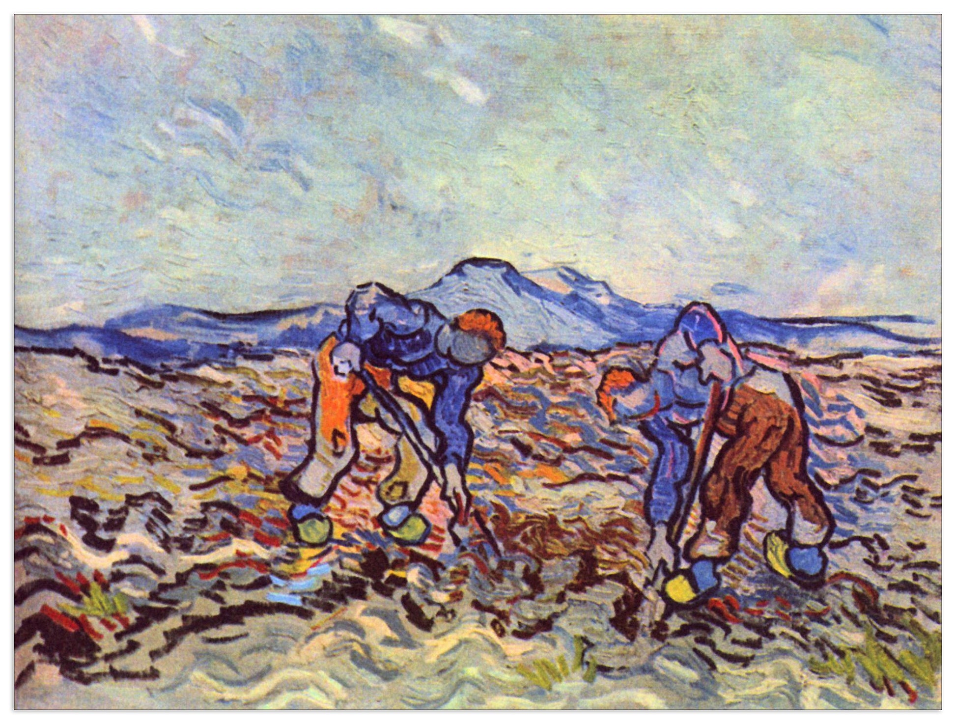 Farmers at work cm 120x90