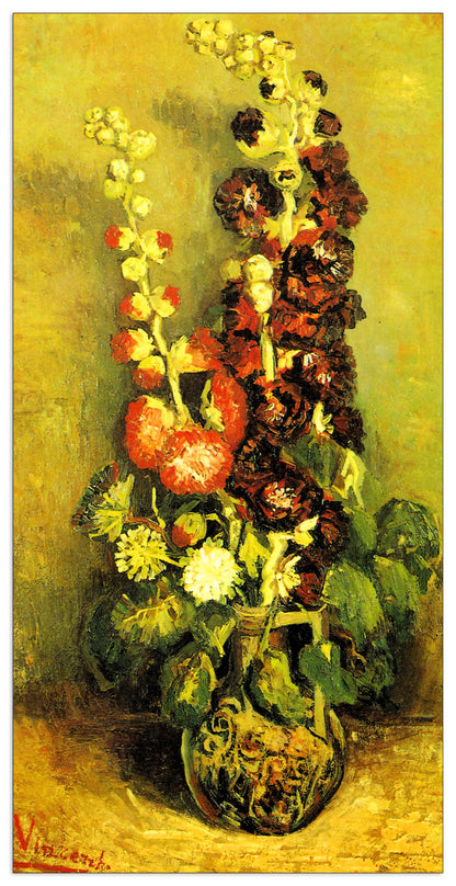 Hollyhocks cm 70x140