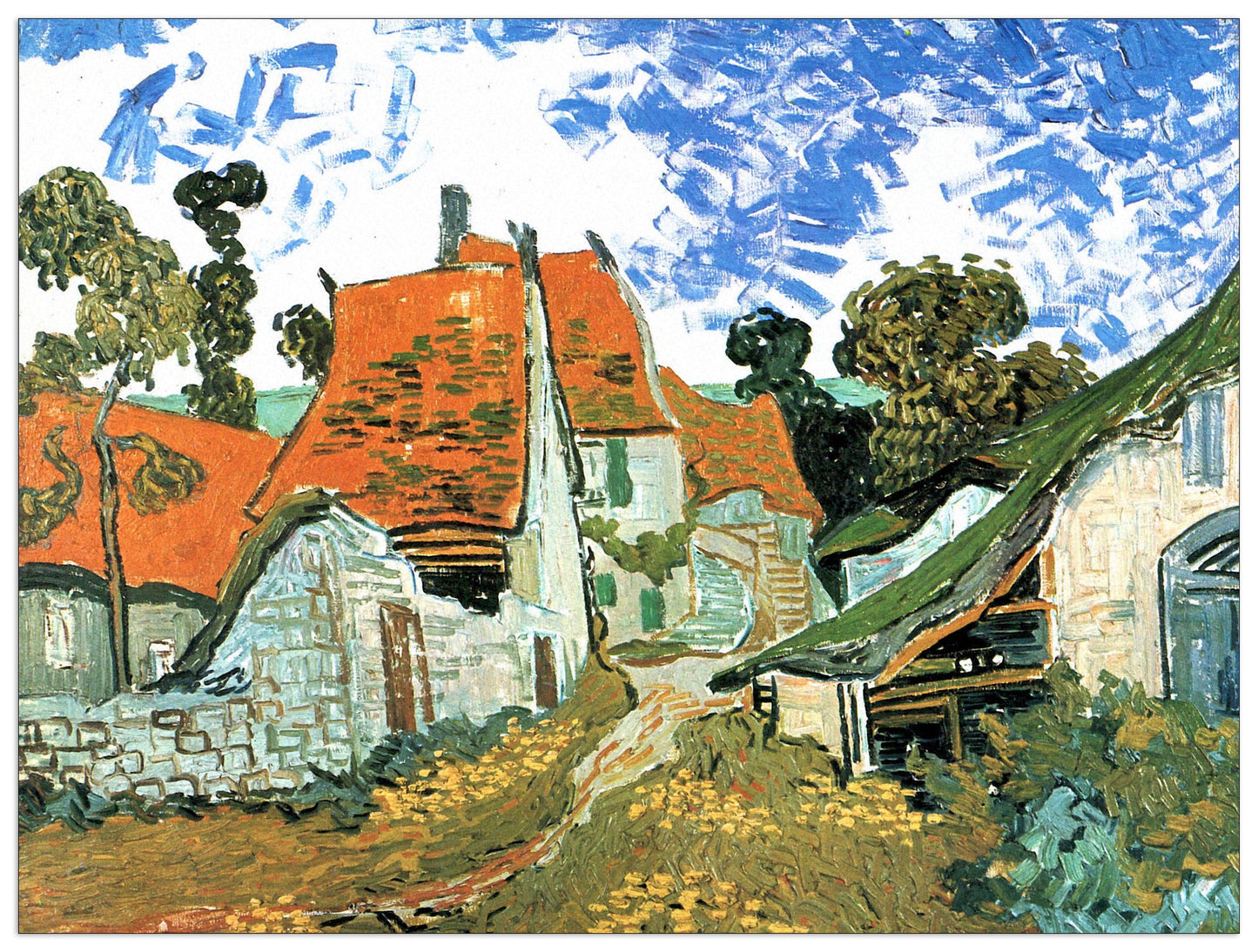 Houses in Auvers cm 120x90