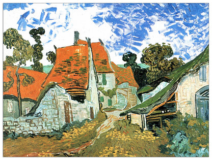Houses in Auvers cm 120x90
