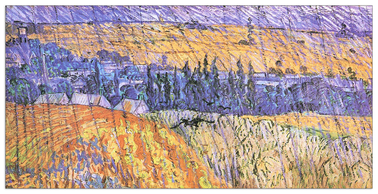 Landscape at Auvers in the Rain I cm 100x50