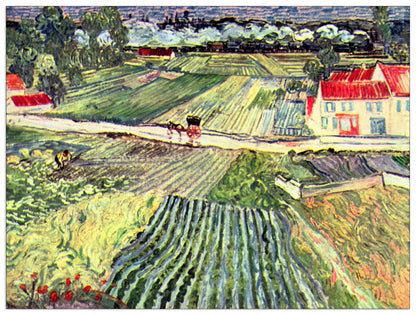 Landscape at Auvers in the Rain II cm 120x90