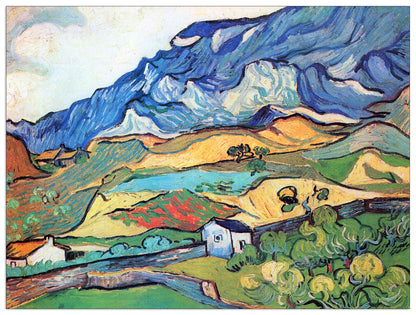 Les Alpilles, a mountain landscape near Saint-ReÌmy cm 120x90