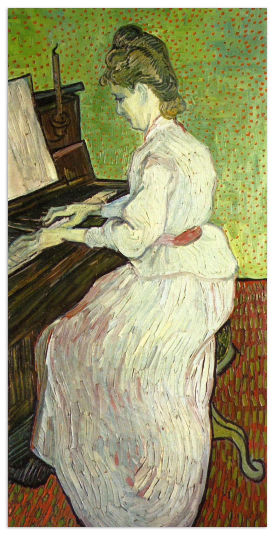 Mademoiselle Gachet at the Piano cm 70x140