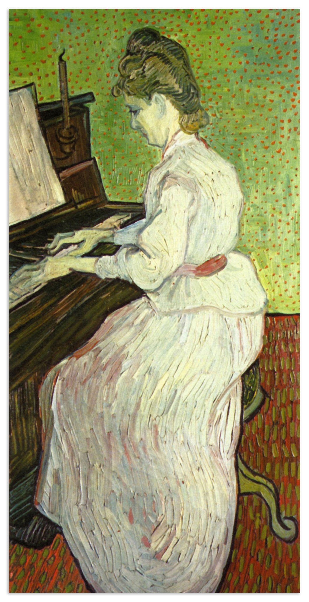 Mademoiselle Gachet at the Piano cm 50x100