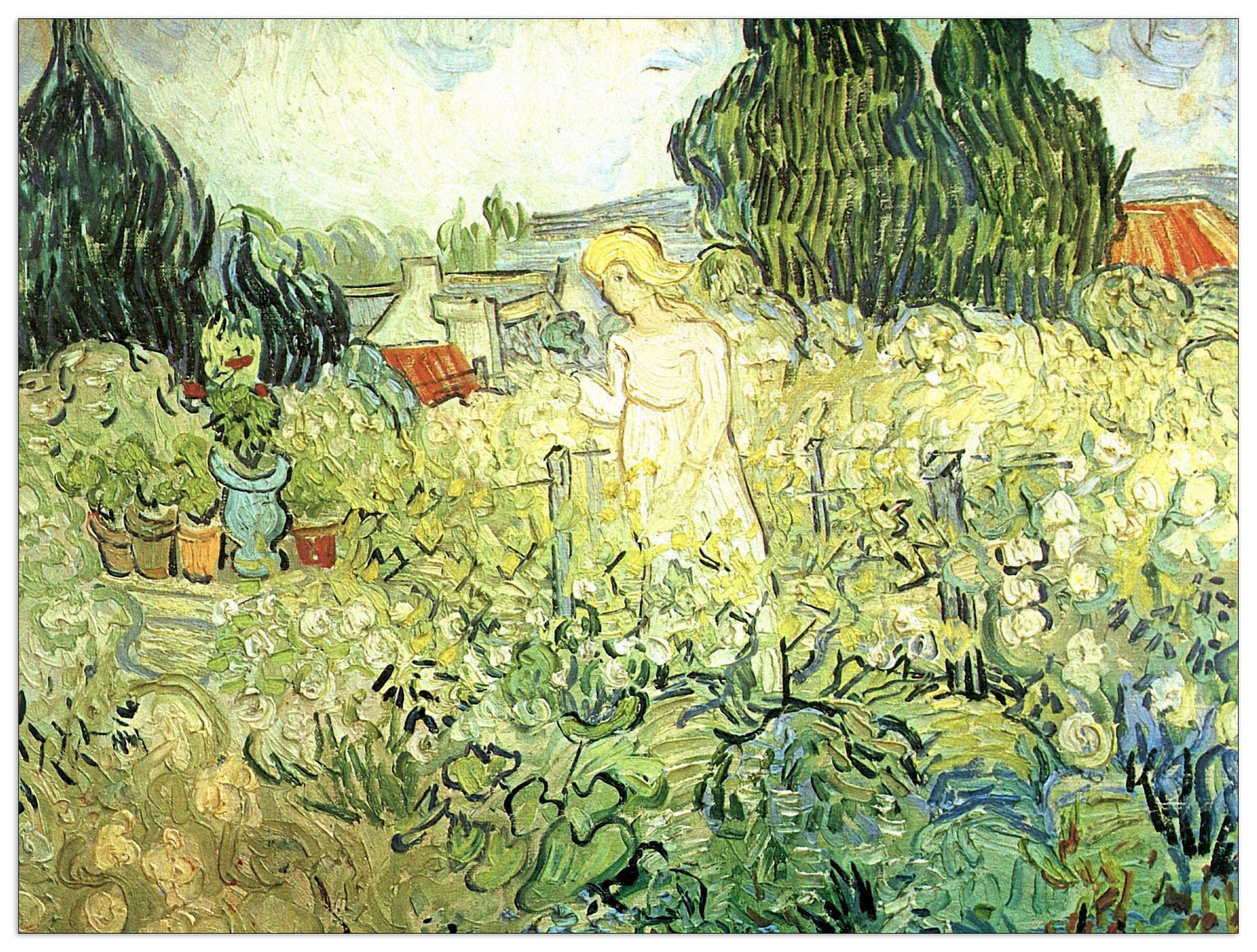 Marguerite Gachet in her garden cm 120x90