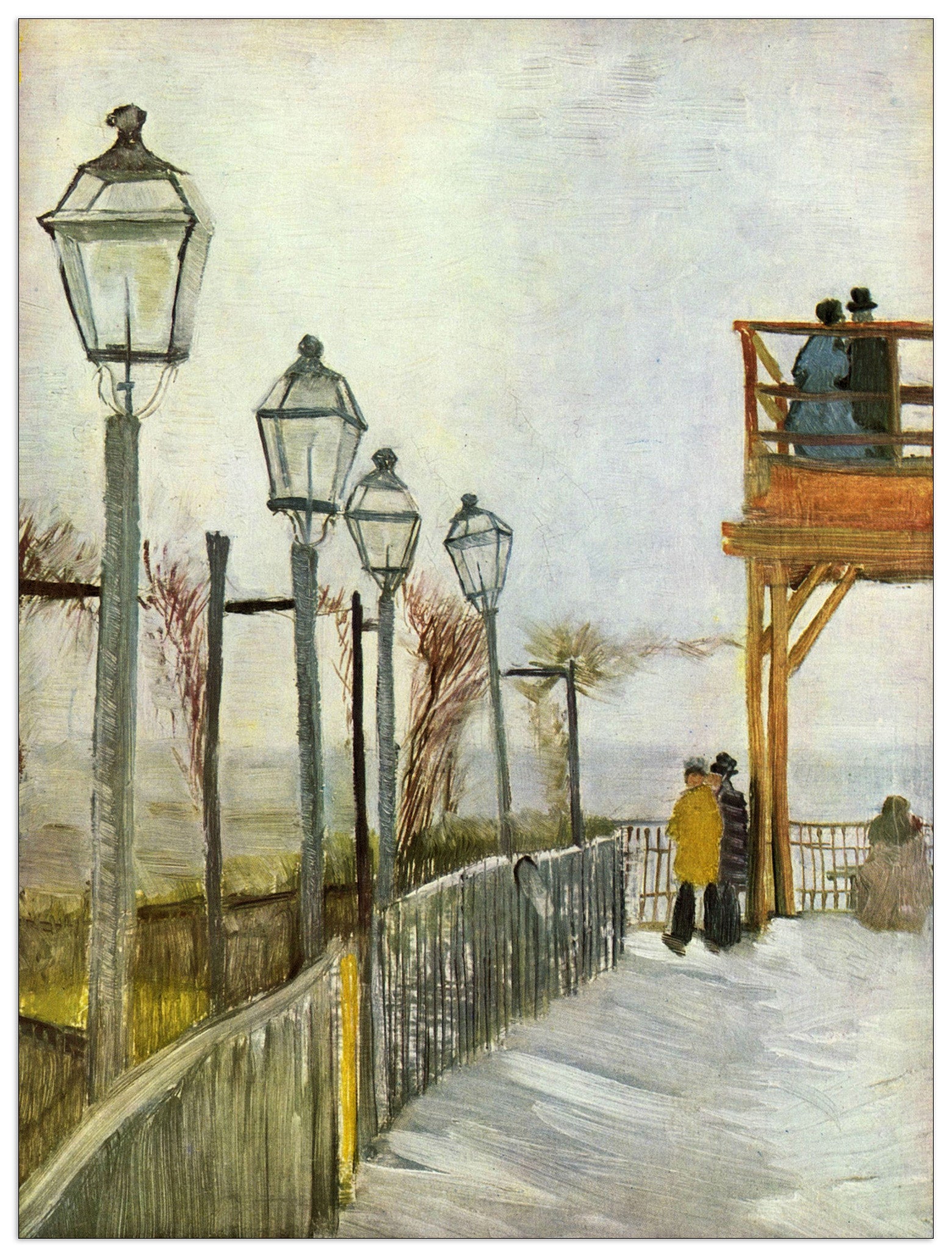 Montmartre in the upper Mill cm 90x120