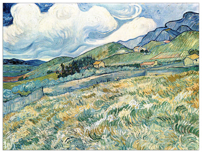 Mountain landscape behind the Hospital Saint-Paul cm 120x90