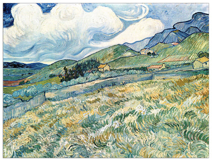 Mountain landscape behind the Hospital Saint-Paul cm 80x60