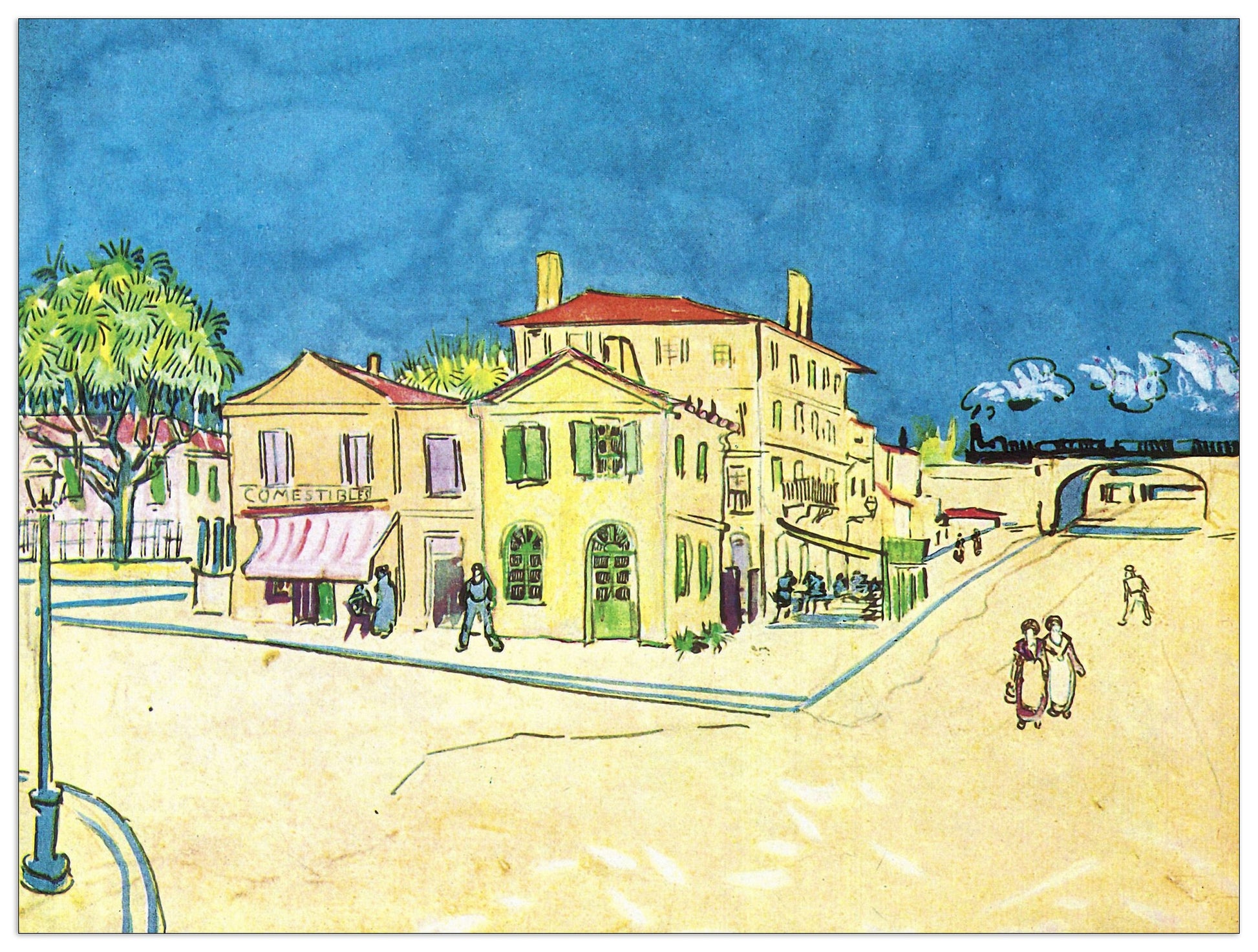Study on Vincent's House in Arles cm 80x60