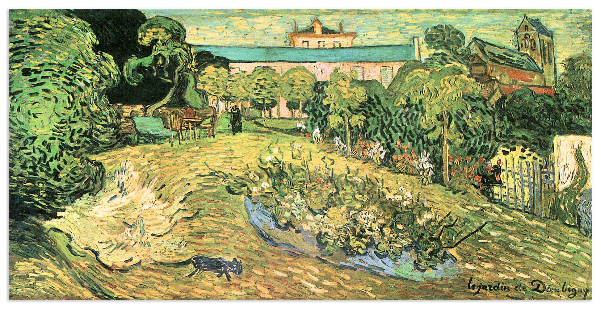 The garden of Daubigny cm 100x50