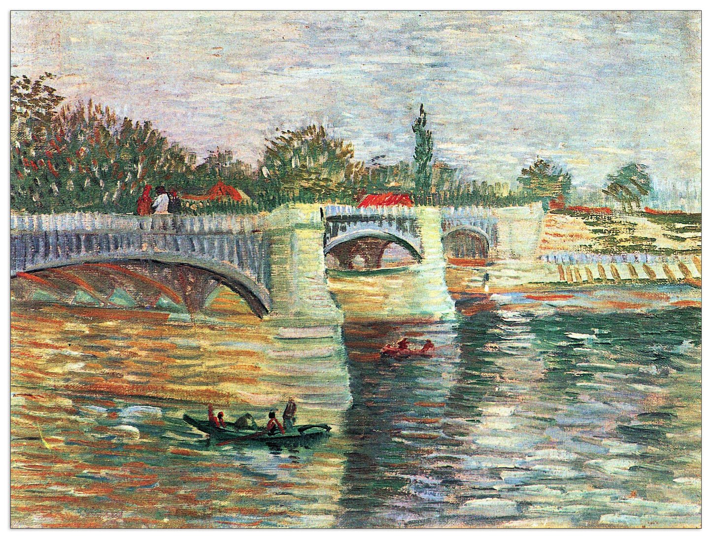The Seine with the Pont de la Grande Jatte cm 80x60