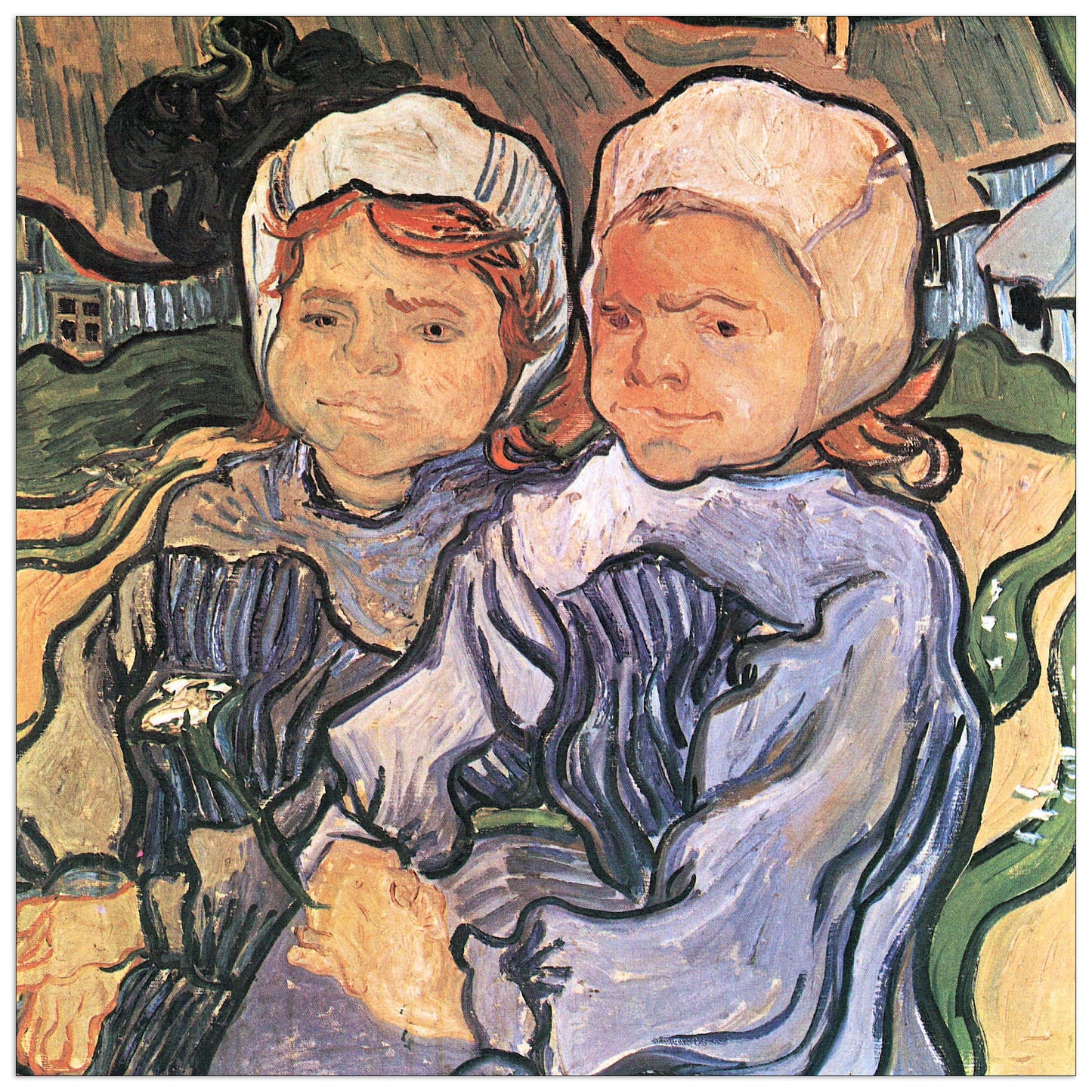 Two Children I cm 100x100