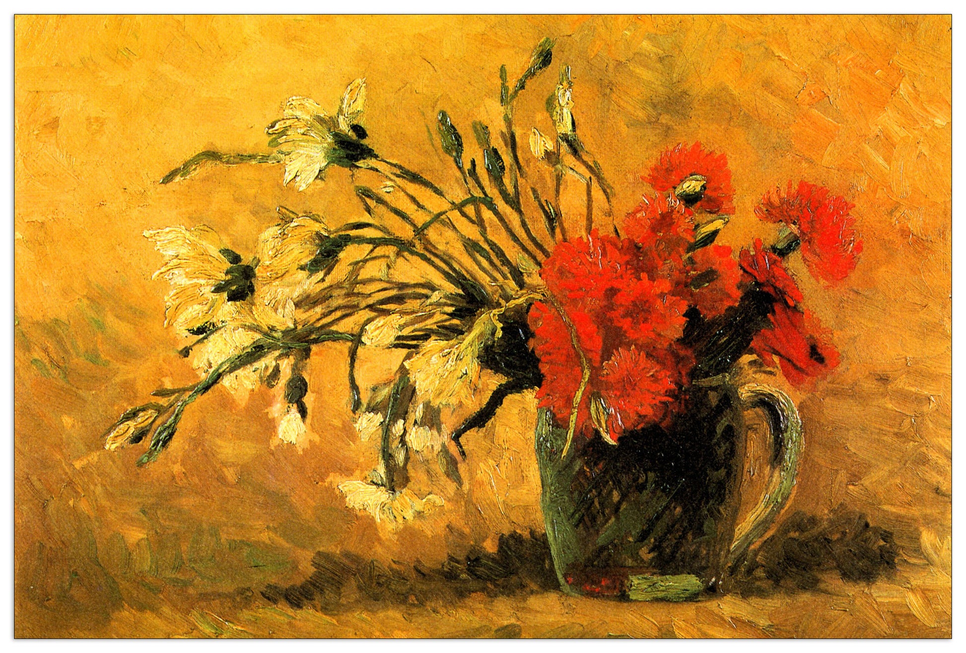 Vase with Carnations cm 90x60