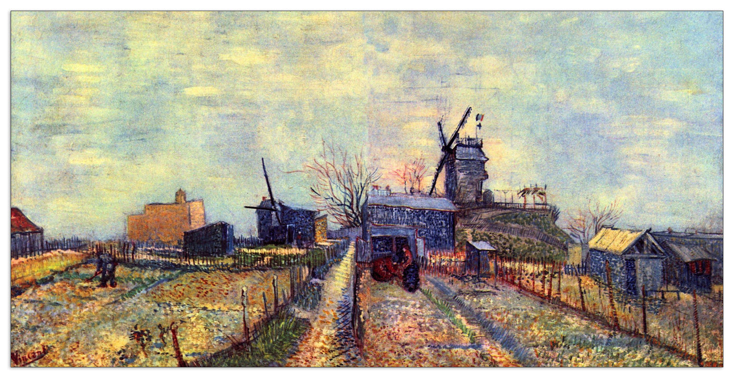 Vegetable gardens on the Montmartre cm 140x70