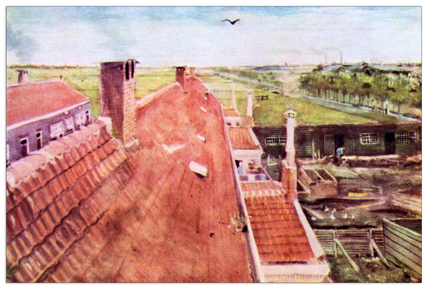 View over the rooftops cm 135x90