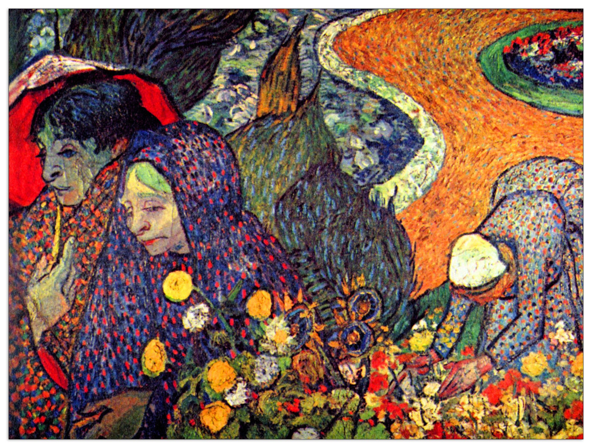 Walk in Arles (memory of the garden of Eden) cm 120x90