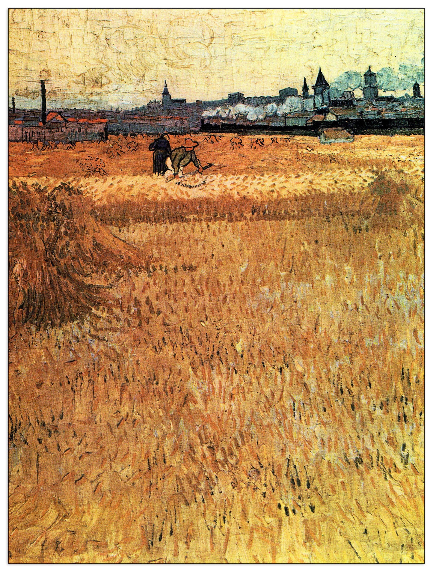 Wheat field with a view of Arles cm 90x120