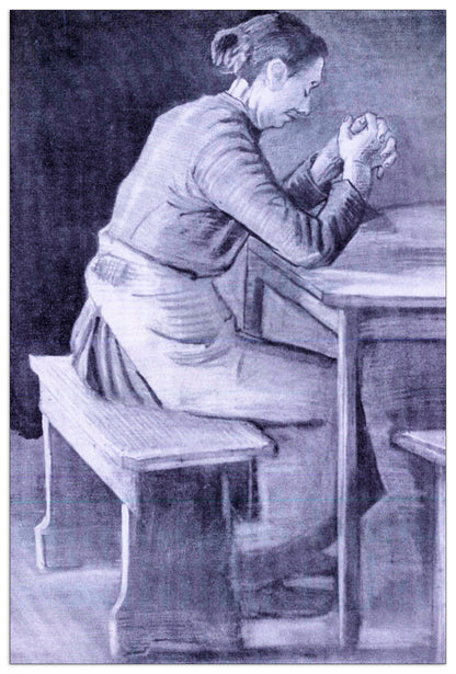 Woman praying cm 60x90