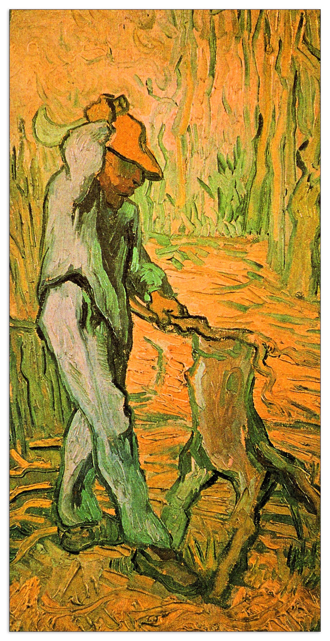 Woodcutter (after Millet) cm 50x100