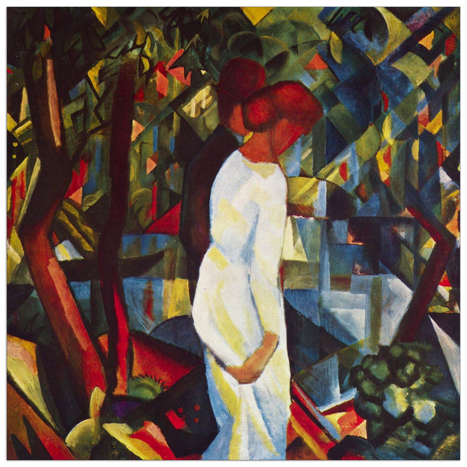 Couple in the forest cm 30x30