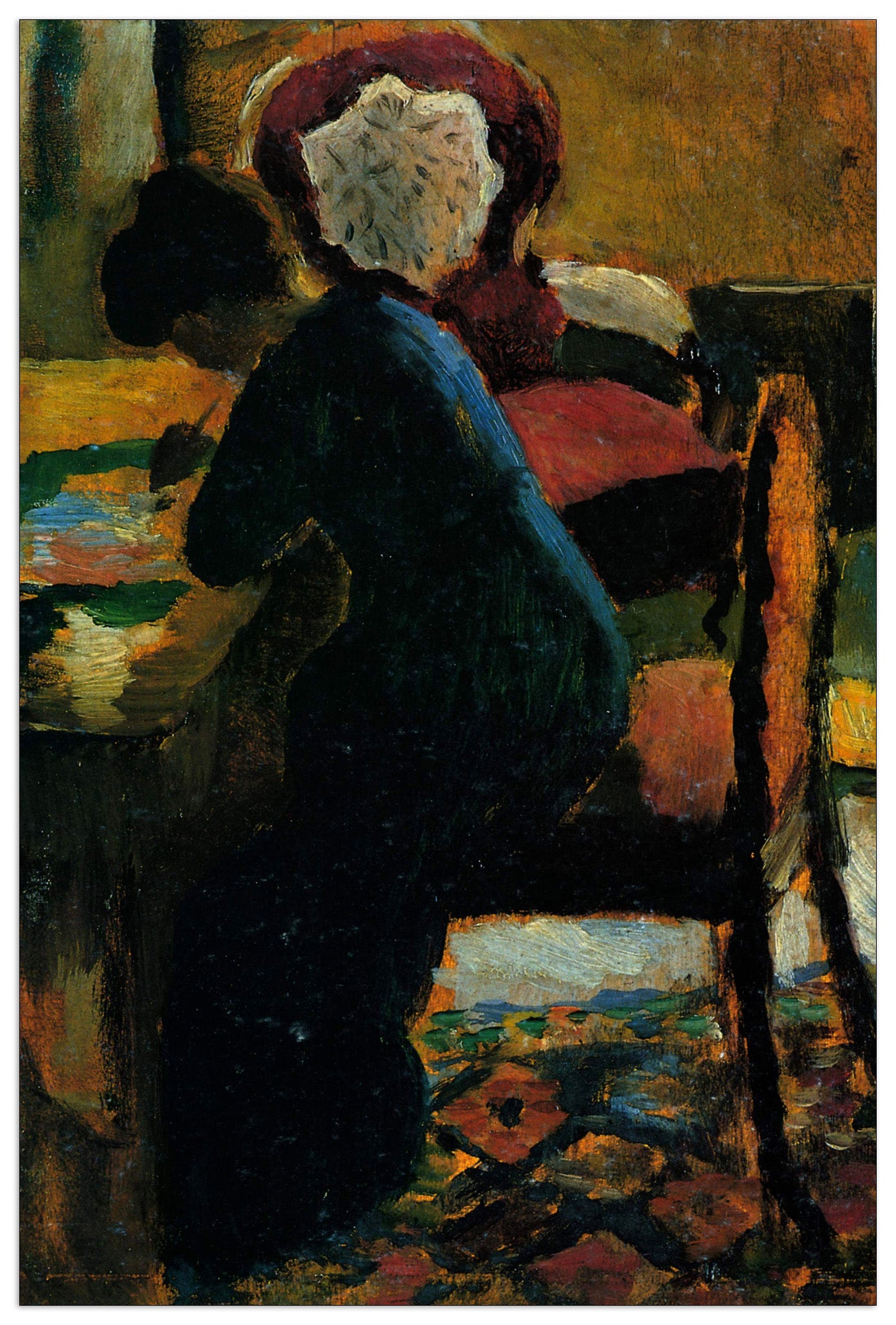 Elisabeth at the desk cm 60x90