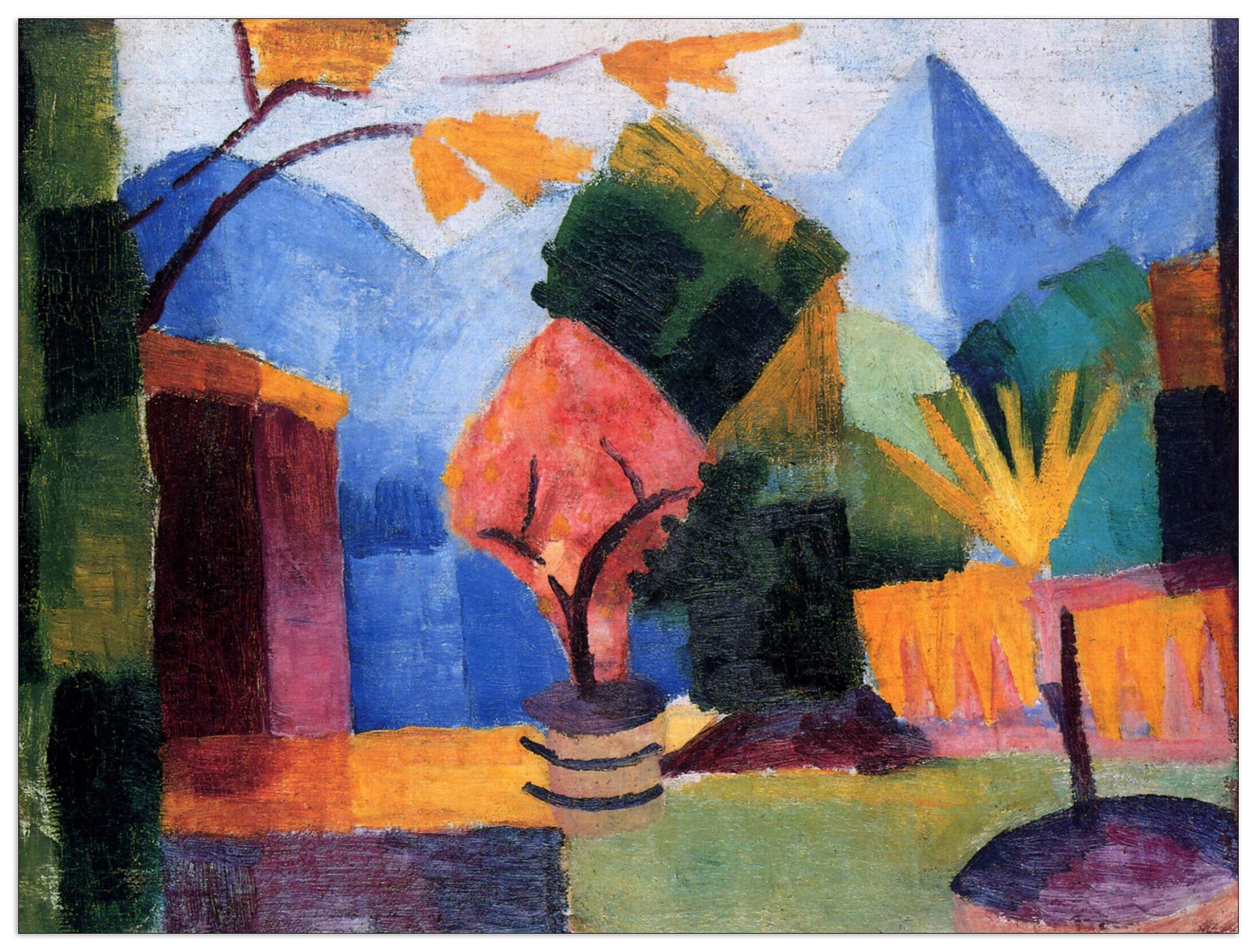 Garden on the lake of Thun cm 80x60