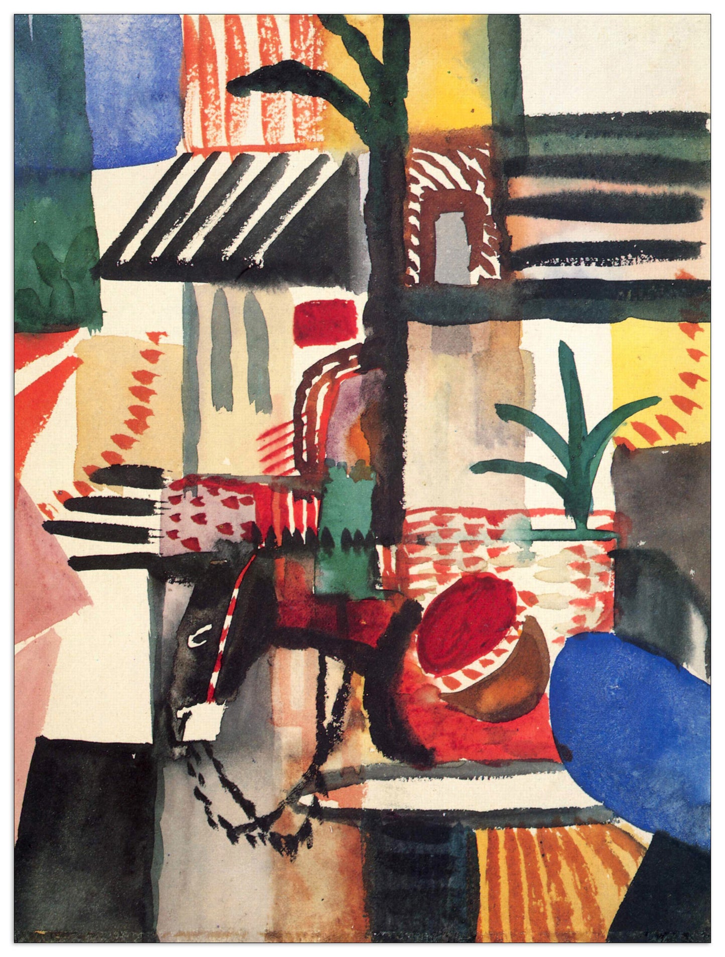 Man with a donkey cm 90x120